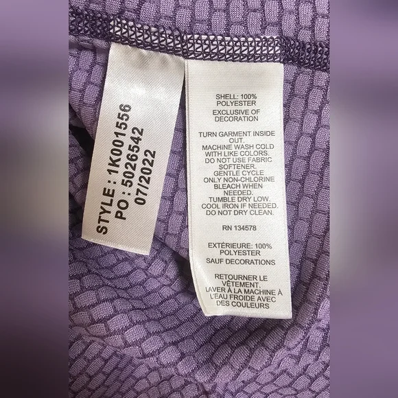 Vineyard Vines Sankaty Performance Golf Quarter Zip Purple Mens Multiple Sizes